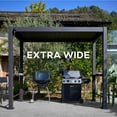 thumbnail image 5 of Mirador 5' x 10' Aluminum Grill Pergola w/ Louvered Roof & Bar Table, 5 of 10