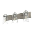 thumbnail image 2 of Hunter Devon Park with Clear Glass Bathroom Vanity Wall Light Fixture, 2 of 8