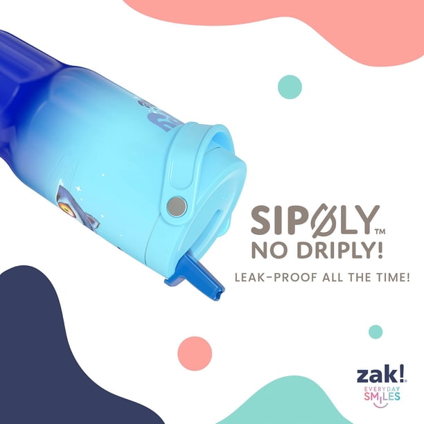 Zak Designs KPop 20oz Stainless Steel Sutton Flex Grip Siply