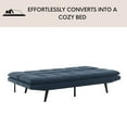 thumbnail image 3 of Eden Fabric Convertible Futon Sofa, Assorted Colors, 3 of 10