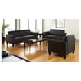 thumbnail image 3 of Alera 3-Cushion Reception Lounge Sofa, Black, 3 of 5