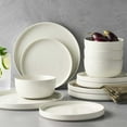 thumbnail interactive-video image 1 of Member's Mark 12-Piece Modern Stoneware Dinnerware Set (Assorted Colors), 1 of 6