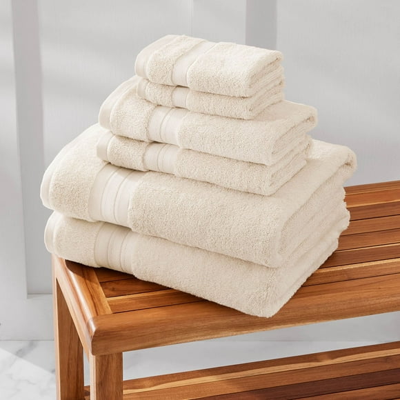 Member's Mark Organic Cotton Towel Set, 6-Piece, Assorted Colors