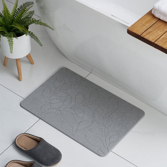 VCNY Home Diatomite Stone Bath Mat, 16" x 24"