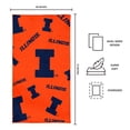 thumbnail image 4 of Logo Brands Illinois Fighting Illini 38"x72" Beach Towel, 4 of 4