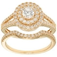 thumbnail image 1 of 1.00 CT. T.W. Round Diamond Ring and Band in 14K Gold, 1 of 2