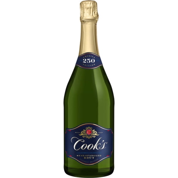 Cook's California Champagne Brut White Sparkling Wine, 1.5 L