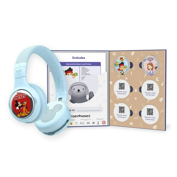 Disney StoryPhones Kids Bluetooth Headphones Bundle, Choose Color