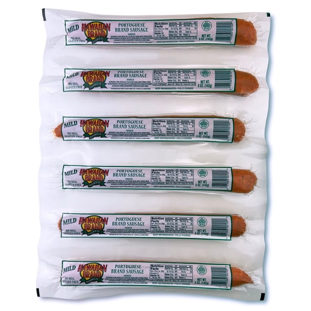 Hawaiian Brand, Mild Portuguese Sausage 5 oz., 6 pk.