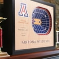 thumbnail image 2 of YouTheFan Arizona Wildcats 25-Layer Basketball Stadium View 3D Wall Art, 2 of 5