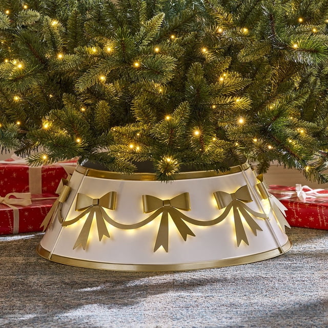 Member's Mark Pre-Lit Metal Tree Collar with Bow