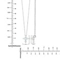 thumbnail image 6 of 0.08 CT. T.W. Diamond Cross Pendant in 14K Gold, 6 of 8