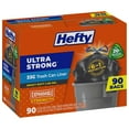 thumbnail image 1 of Hefty Ultra Strong Drawstring Trash Bags, Unscented 33 gal., 90 ct., 1 of 9