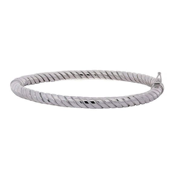Italian Twisted Bangle in Sterling Silver