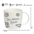 thumbnail image 3 of Logo Brands San Antonio Spurs 18oz Playmaker Mug Bundle, 3 of 4