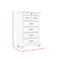 thumbnail image 2 of Brooks 6-Drawer Poplar Wood Chest, Assorted Colors, 2 of 5
