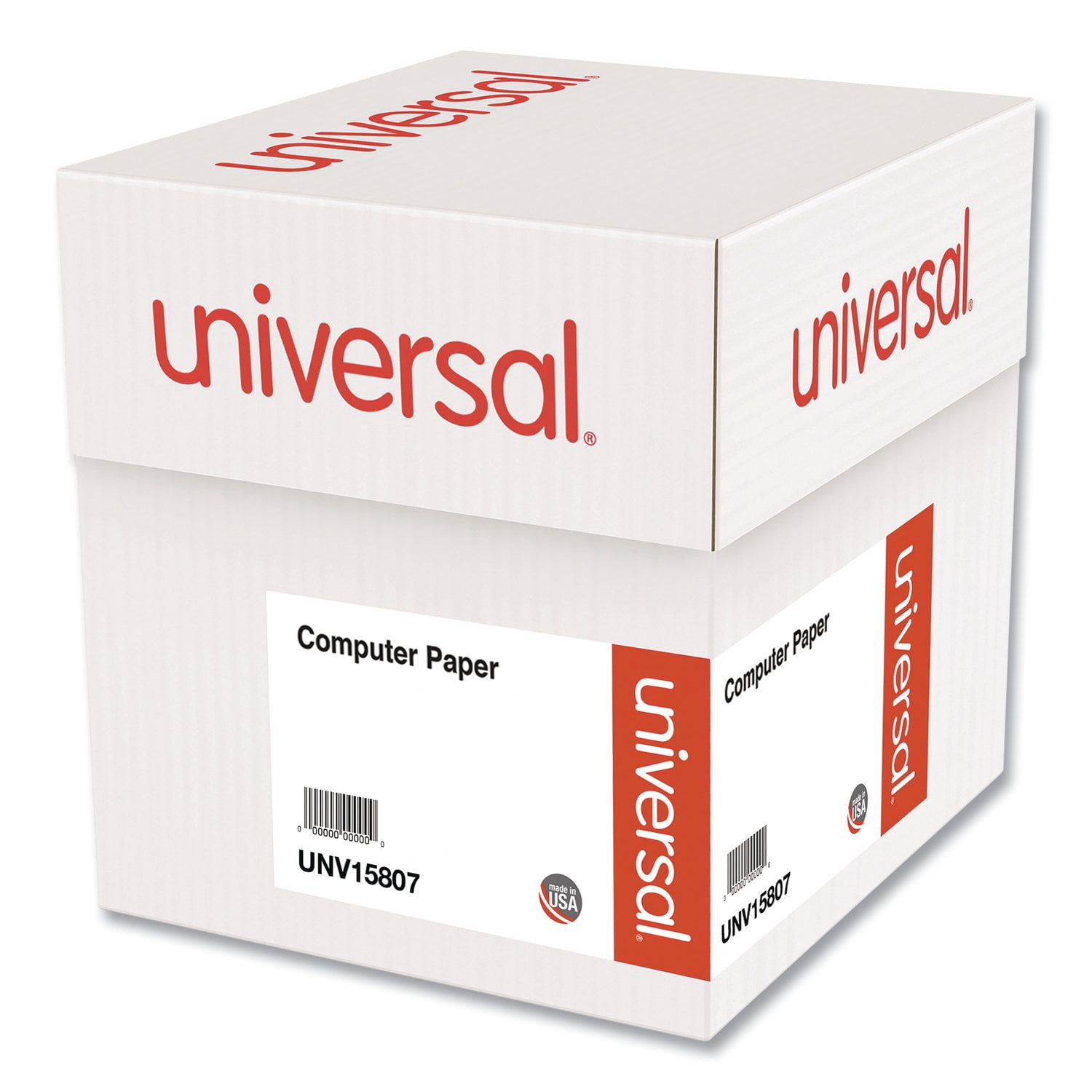 Universal® Computer Paper, 20lb, 9-1/2" x 11", Letter Trim Perforation ...