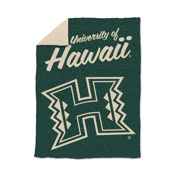 Logo Brands Hawaii Rainbow Warriors Luxe Dreams Throw, 60" x 80"