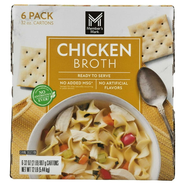 Member's Mark Chicken Broth, 32 oz., 6 pk.