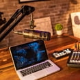 thumbnail image 8 of Audio-Technica AT2040 Dynamic Wired Hypercardioid Microphone for Podcasts with XLR-M Pin, Pivoting Stand Mount, Mount Adapter & Pouch, 8 of 9