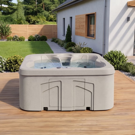 Lifesmart LS100DX 4-Person 20-Jet 110v Plug and Play Spa with Waterfall