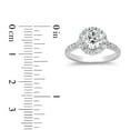 thumbnail image 5 of 1.70 CT. T.W. Round Cut Diamond Halo Ring in 18K Gold, 5 of 5