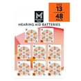 thumbnail interactive-video image 1 of Member's Mark Hearing Aid Batteries, Size 13, Orange Tab, 48 ct., 1 of 9