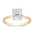 thumbnail image 1 of Oval Cut Solitaire Diamond Ring in 18K Gold, 1 of 7