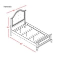 thumbnail image 3 of Jena Solid Wood Frame Bed, Assorted Sizes, 3 of 3