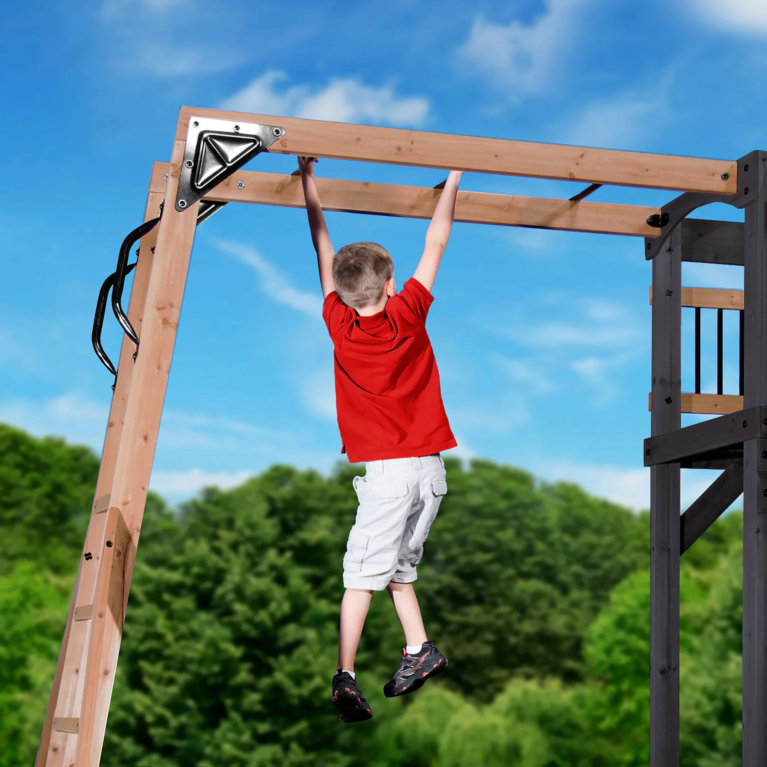 Backyard Discovery Oceanview II Cedar Wood Swing Set - Samsclub.com