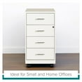 thumbnail image 19 of Hirsh 18" Deep 4-Drawer Metal Mobile Organizer, 4 Box Drawers, White, 19 of 19