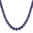 thumbnail image 1 of Graduated Gemstone Tennis Necklace in Sterling Silver, 1 of 8