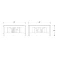 thumbnail image 10 of Cambridge Casual Catalina Teak Sectional Sofa Patio Set, 8pc, 10 of 13