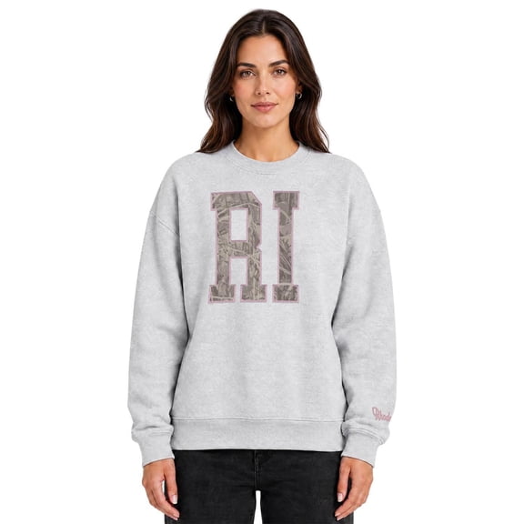 State of Mine Women's Camo Letters State Sweatshirt