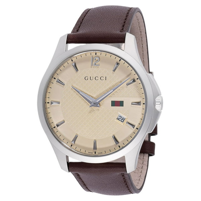 Gucci G Timeless Quartz Blue Dial Blue Leather Strap Watch For Men - YA1264097