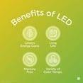 thumbnail image 8 of GE Daylight LED 60W Equivalent General Purpose A19 Light Bulbs 12 pk., 8 of 8