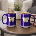 thumbnail image 5 of Logo Brands Washington Huskies 14oz Relief Mug Set, 5 of 5