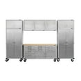 thumbnail image 1 of Seville Classics UltraHD 8-Piece Steel Garage Cabinet Storage Set with Rolling Workbench, 12' Wide, 1 of 23