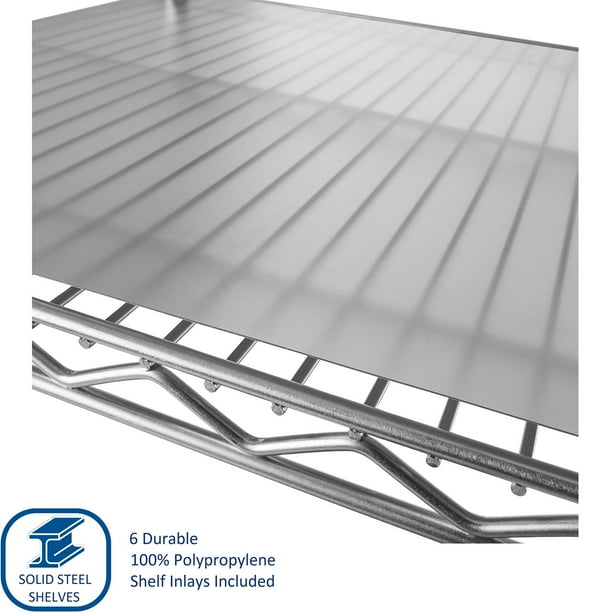 Member's Mark 6-Tier NSF Heavy Duty Wire Shelving, 47.75
