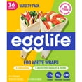 thumbnail image 1 of Egglife Original and Garlic Egg White Wraps, 1 oz. Each, 16 ct., 1 of 8