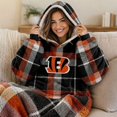 thumbnail image 6 of Pegasus Sports Cincinnati Bengals Wearable Sherpa Throw, 6 of 6