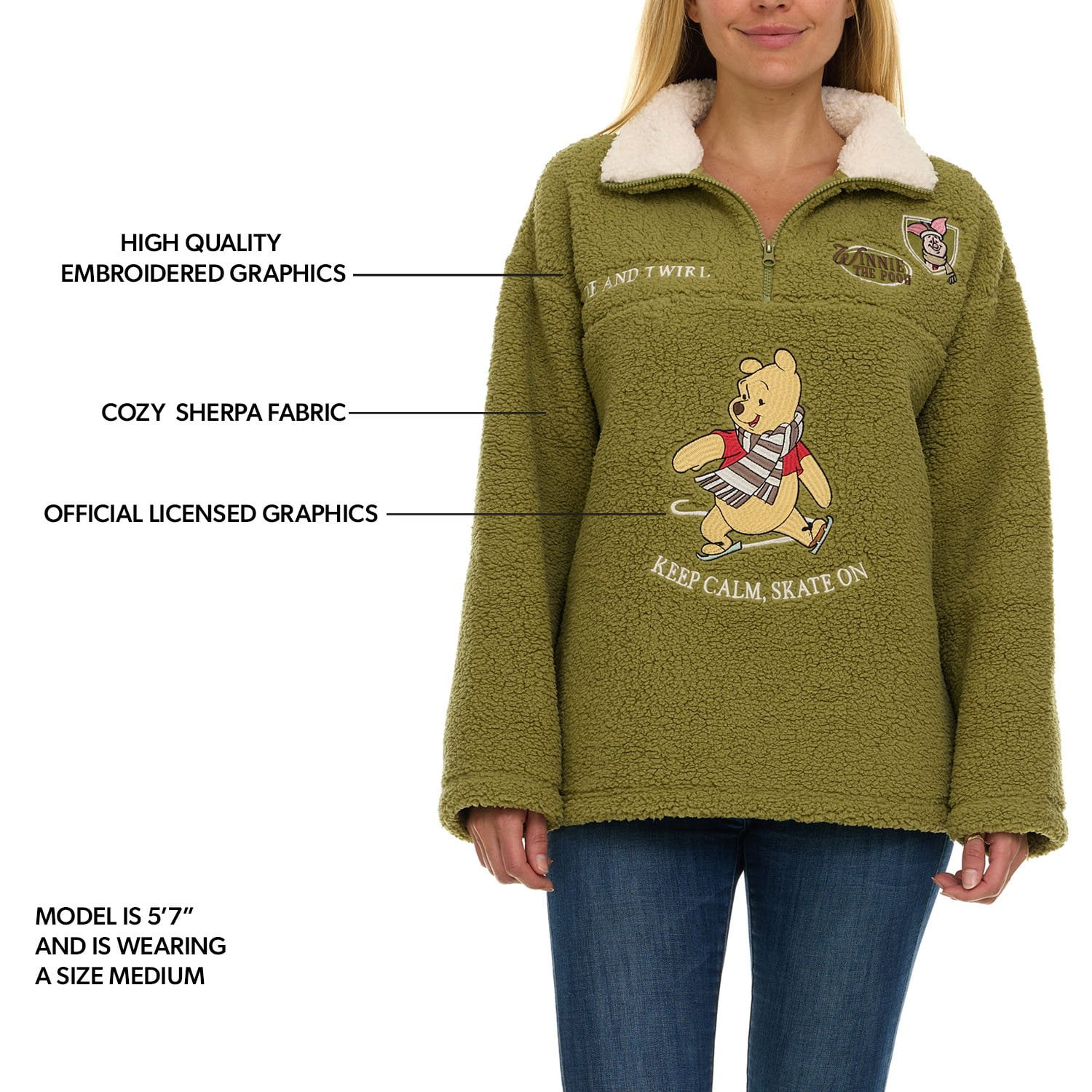 Women's Character Winter Sherpa Quarter-Zip Pullover - Samsclub.com