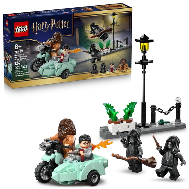 LEGO Harry Potter Hagrid & Harry’s Privet Drive Escape Building Set, 124 pc.