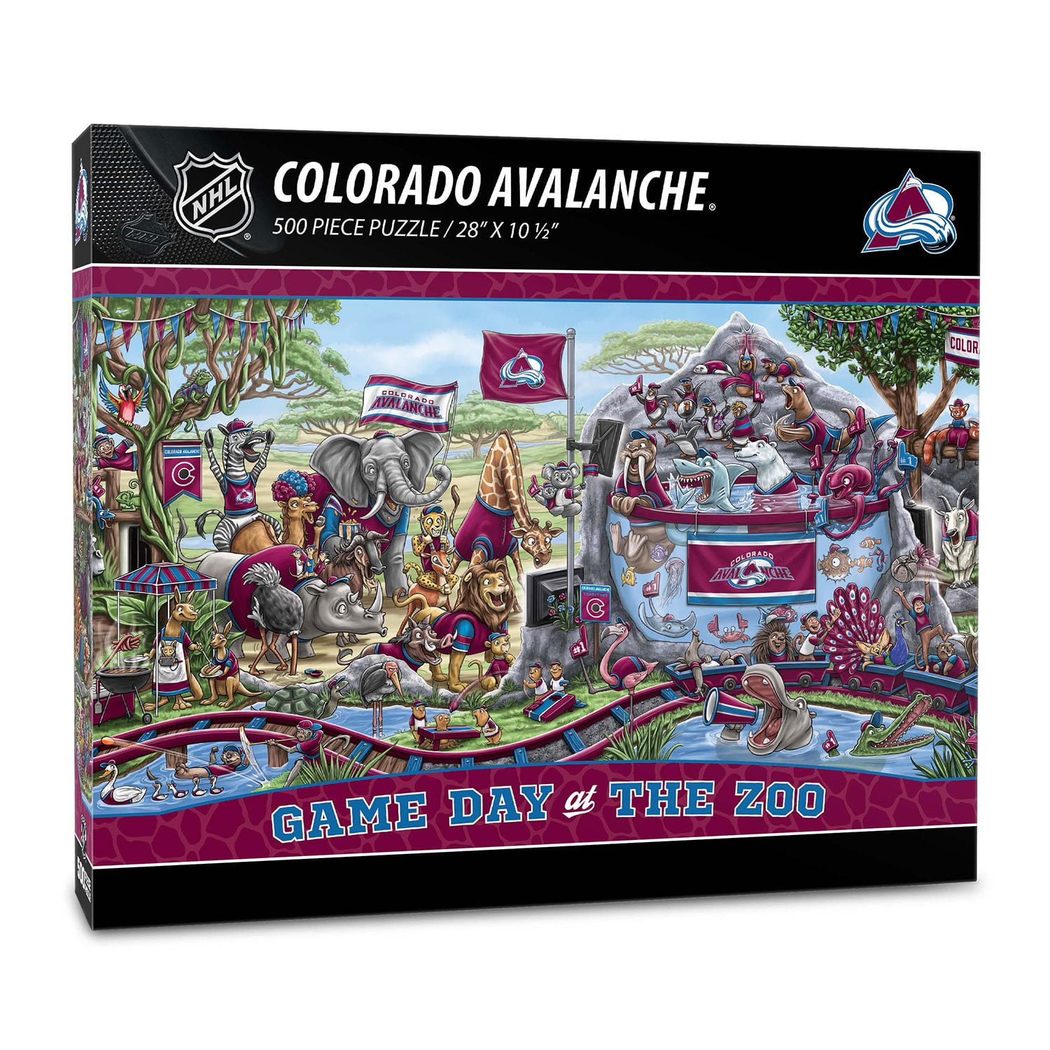 YouTheFan NHL Game Day At The Zoo 500pc Puzzle, Assorted Teams