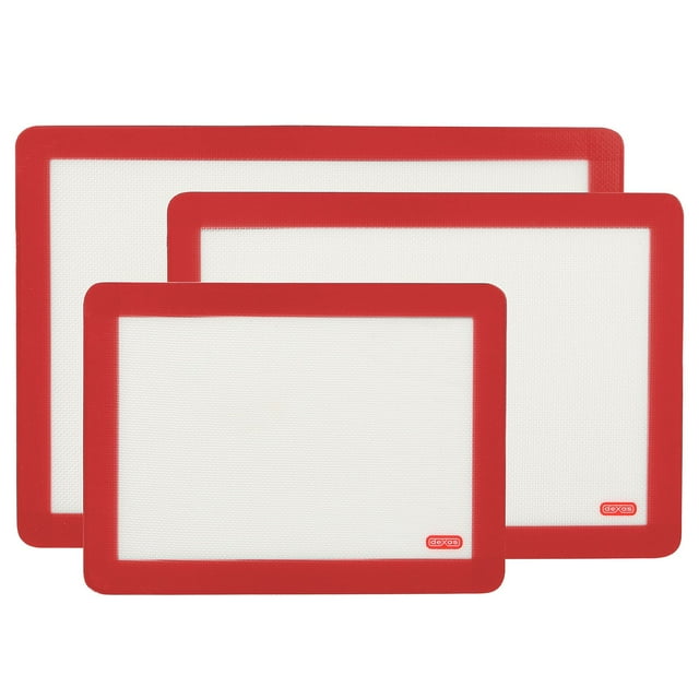 Dexas 3-Piece Silicone Baking Mats, Choose Color