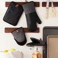 thumbnail image 2 of Member's Mark 4 -Pack Yarn Dyed Silicone Oven Mitt, Pot Holder, Mini Mitt Set, 2 of 5