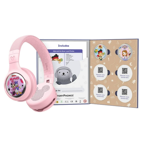 Disney StoryPhones Kids Bluetooth Headphones Bundle, Choose Color
