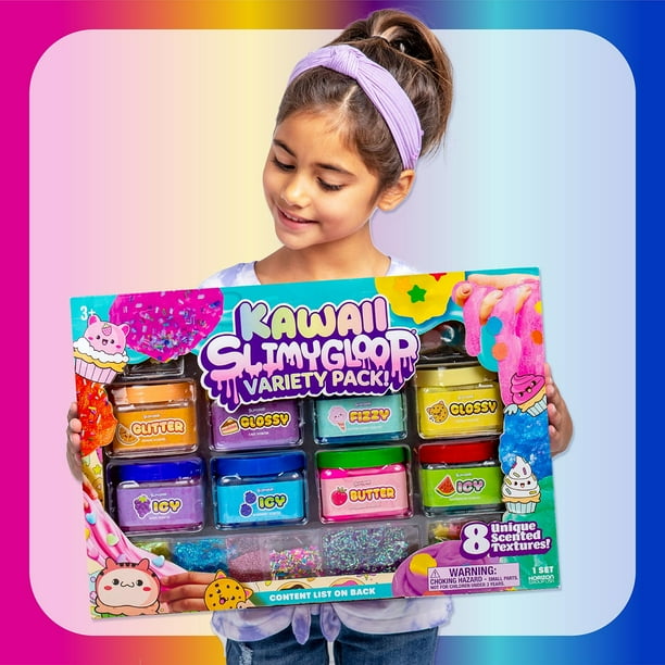 SlimyGloop Sensory Textured and Scented Slime Variety Pack, 8 pk