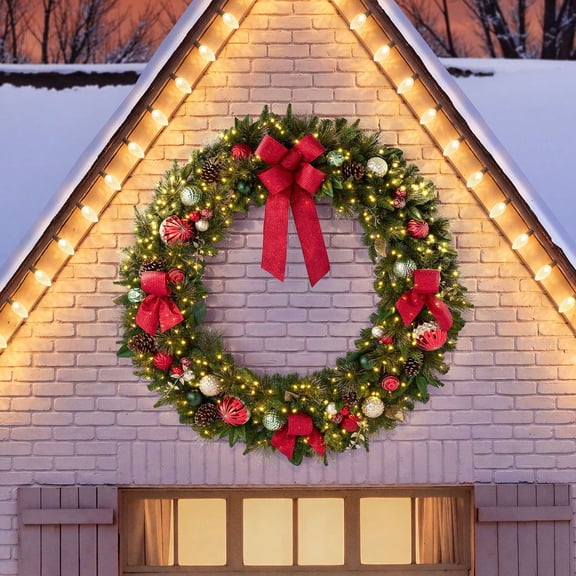 Member’s Mark Pre-Lit 60" Decorated Wreath