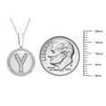 thumbnail image 5 of Diamond Initial Pendant Necklace in Sterling Silver, 5 of 5